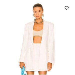 Gauge81 Naola Linen Blazer in White Size Small New